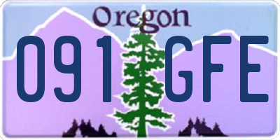 OR license plate 091GFE