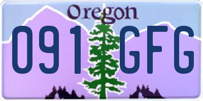 OR license plate 091GFG