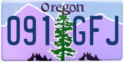 OR license plate 091GFJ
