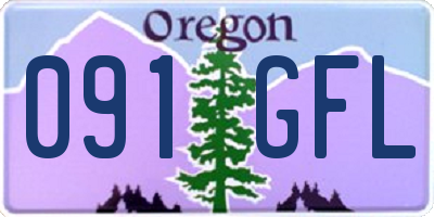 OR license plate 091GFL