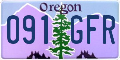 OR license plate 091GFR
