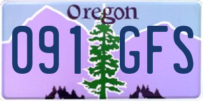 OR license plate 091GFS