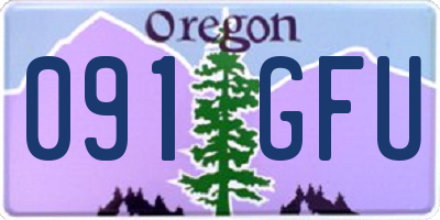 OR license plate 091GFU