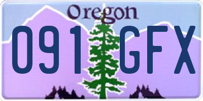 OR license plate 091GFX