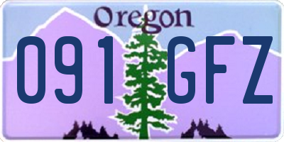 OR license plate 091GFZ