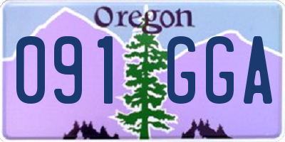 OR license plate 091GGA