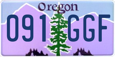 OR license plate 091GGF