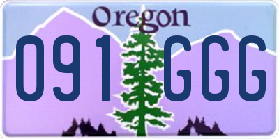 OR license plate 091GGG