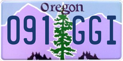 OR license plate 091GGI