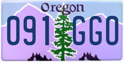 OR license plate 091GGO
