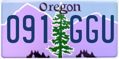 OR license plate 091GGU