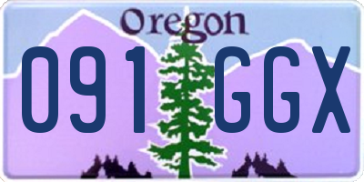 OR license plate 091GGX