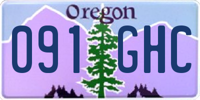 OR license plate 091GHC