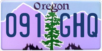OR license plate 091GHQ