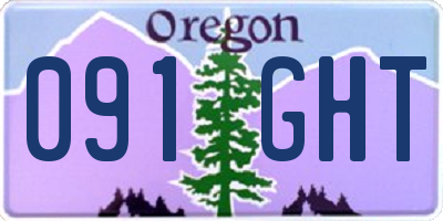 OR license plate 091GHT