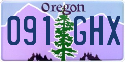 OR license plate 091GHX