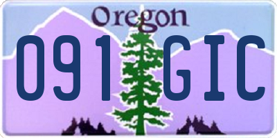 OR license plate 091GIC
