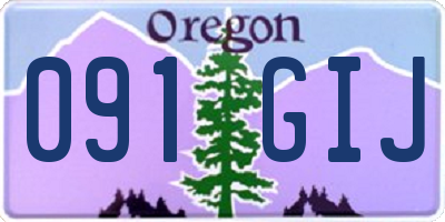 OR license plate 091GIJ