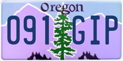 OR license plate 091GIP