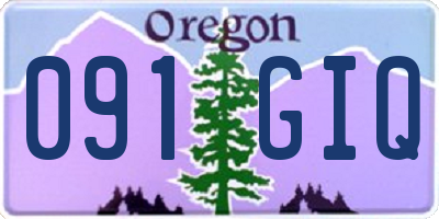 OR license plate 091GIQ