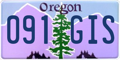OR license plate 091GIS