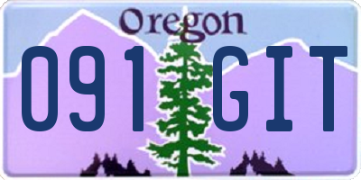 OR license plate 091GIT