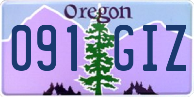 OR license plate 091GIZ