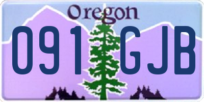OR license plate 091GJB