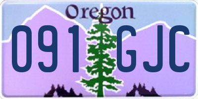 OR license plate 091GJC