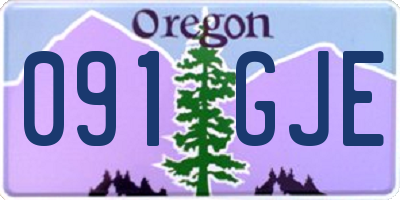 OR license plate 091GJE