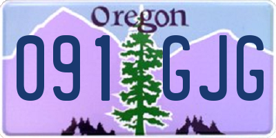 OR license plate 091GJG