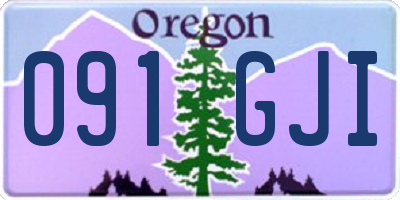 OR license plate 091GJI