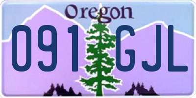 OR license plate 091GJL