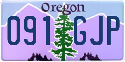 OR license plate 091GJP