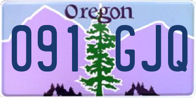 OR license plate 091GJQ