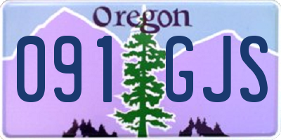 OR license plate 091GJS