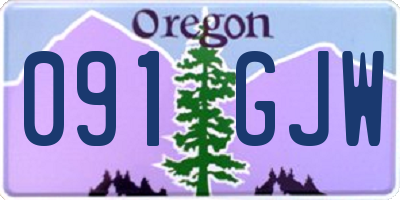 OR license plate 091GJW