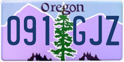 OR license plate 091GJZ
