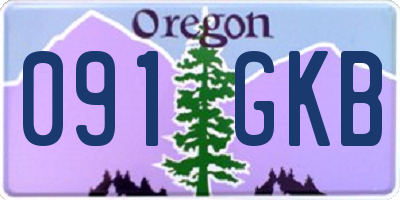 OR license plate 091GKB