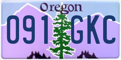 OR license plate 091GKC