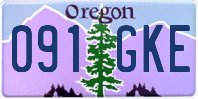 OR license plate 091GKE