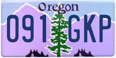 OR license plate 091GKP