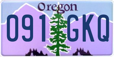 OR license plate 091GKQ