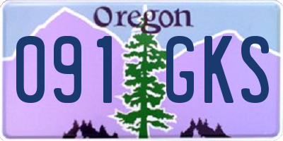 OR license plate 091GKS