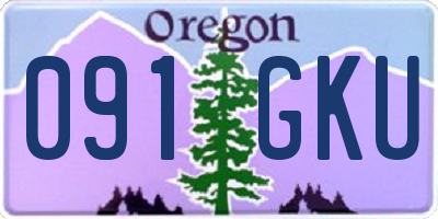 OR license plate 091GKU