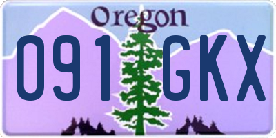 OR license plate 091GKX