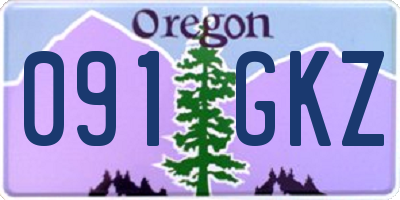 OR license plate 091GKZ