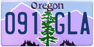 OR license plate 091GLA