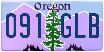 OR license plate 091GLB