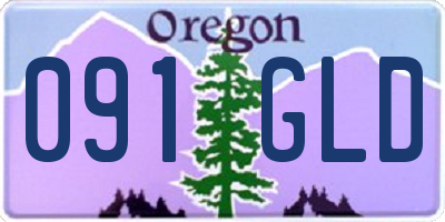 OR license plate 091GLD